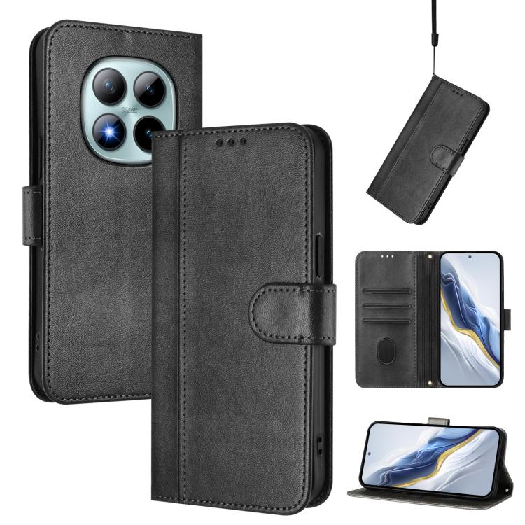 Line Splicing Buckle Retro Leather Phone Case, For Redmi Turbo 5 Max 5G / Poco X8 Pro Max 5G, For Redmi Turbo 5 5G Global / Poco X8 Pro 5G, For Redmi Note 15 Pro+ 5G 163.3mm/Poco M8 Pro 5G, For Redmi Note 15 5G / 4G 164mm / Poco M8 5G                  ...