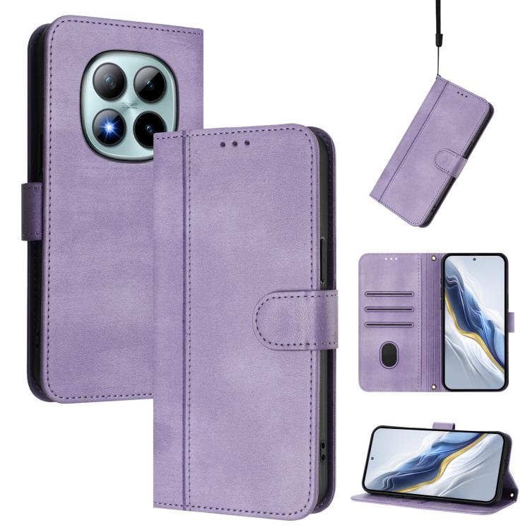Line Splicing Buckle Retro Leather Phone Case, For Redmi Turbo 5 Max 5G / Poco X8 Pro Max 5G, For Redmi Turbo 5 5G Global / Poco X8 Pro 5G, For Redmi Note 15 Pro+ 5G 163.3mm/Poco M8 Pro 5G, For Redmi Note 15 5G / 4G 164mm / Poco M8 5G                  ...