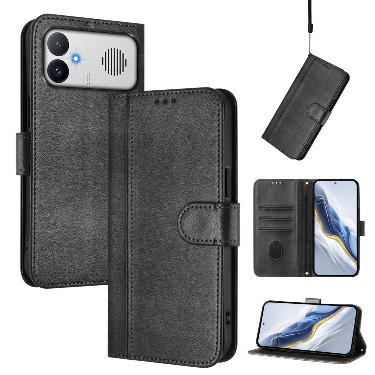 Line Splicing Buckle Retro Leather Phone Case, For Redmi A7 / A5 4G 171mm / Poco C71, For Xiaomi 17 Max 5G, For Redmi K90 Max 5G, For Xiaomi 17T Pro 5G, For Redmi A7 Pro 171mm / Poco C85x 5G, For Redmi 15a 5G