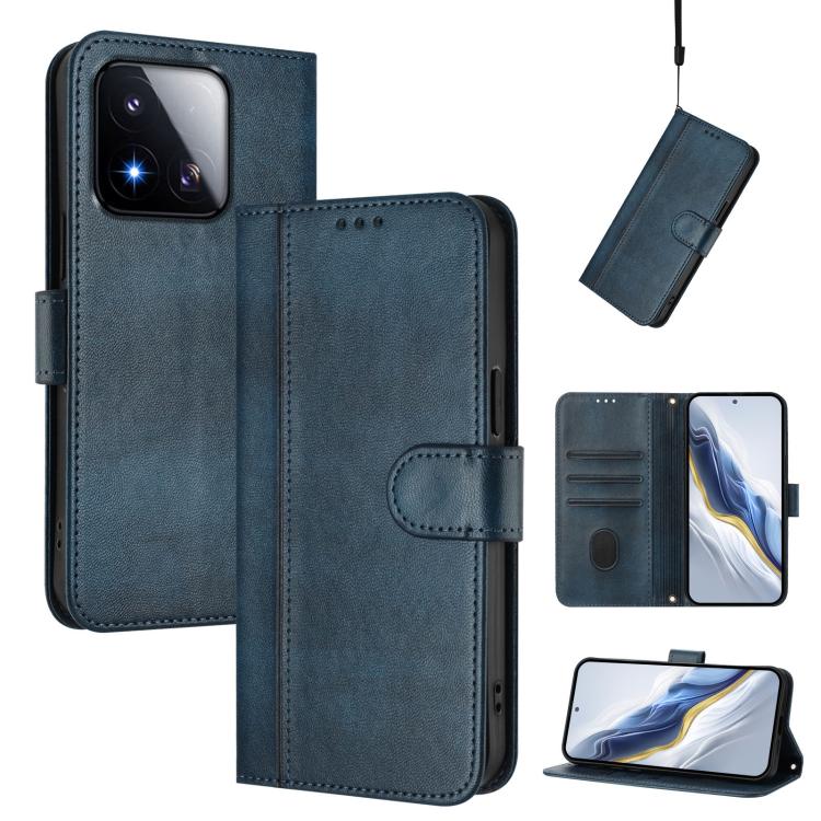 Line Splicing Buckle Retro Leather Phone Case, For Redmi A7 / A5 4G 171mm / Poco C71, For Xiaomi 17 Max 5G, For Redmi K90 Max 5G, For Xiaomi 17T Pro 5G, For Redmi A7 Pro 171mm / Poco C85x 5G, For Redmi 15a 5G