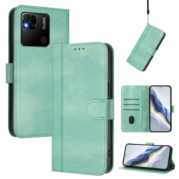 Line Splicing Buckle Retro Leather Phone Case, For Redmi 11A 4G Global, For Redmi Note 10 4G / Note 10S 4G, For Redmi Note 11S 5G / Xiaomi Poco M4 Pro 5G, For Redmi 10A / 9C, For Redmi 10 4G 2021 / 2022 Global, For Redmi K40 / K40 Pro