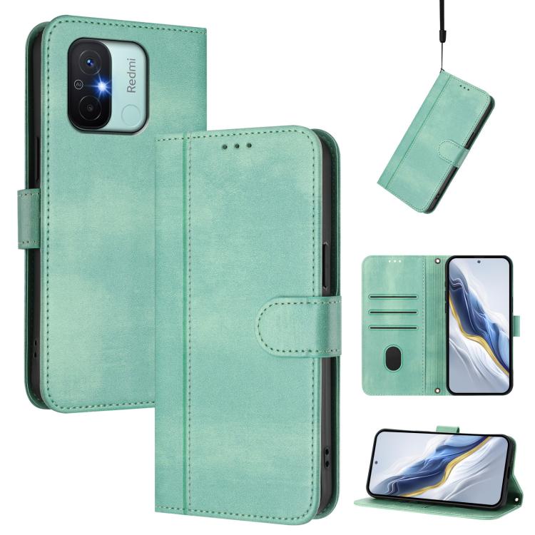 Line Splicing Buckle Retro Leather Phone Case, For Redmi 11A 4G Global, For Redmi Note 10 4G / Note 10S 4G, For Redmi Note 11S 5G / Xiaomi Poco M4 Pro 5G, For Redmi 10A / 9C, For Redmi 10 4G 2021 / 2022 Global, For Redmi K40 / K40 Pro