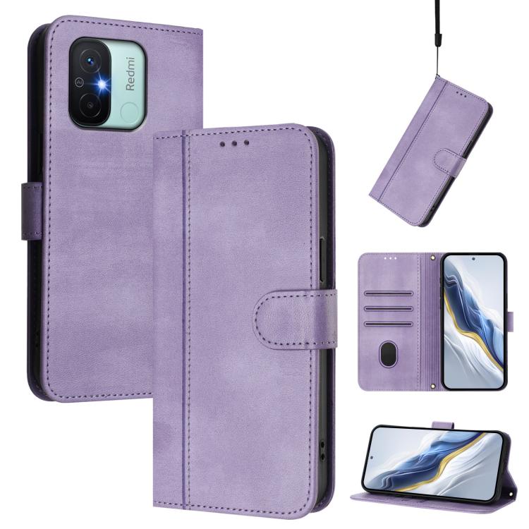 Line Splicing Buckle Retro Leather Phone Case, For Redmi 11A 4G Global, For Redmi Note 10 4G / Note 10S 4G, For Redmi Note 11S 5G / Xiaomi Poco M4 Pro 5G, For Redmi 10A / 9C, For Redmi 10 4G 2021 / 2022 Global, For Redmi K40 / K40 Pro