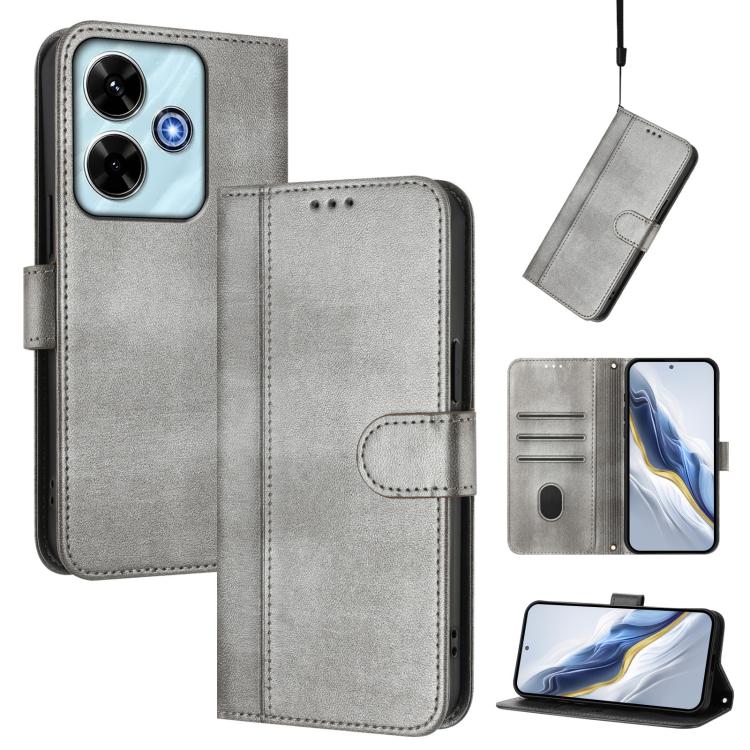 Line Splicing Buckle Retro Leather Phone Case, For Redmi Note 14 Pro 4G Global, For Redmi Note 14 4G 163.25mm, For Redmi K70 Ultra, For Redmi 13 5G / 4G Global, For Redmi A3 4G / A3x 4G, For Redmi Note 13 Pro 4G Global