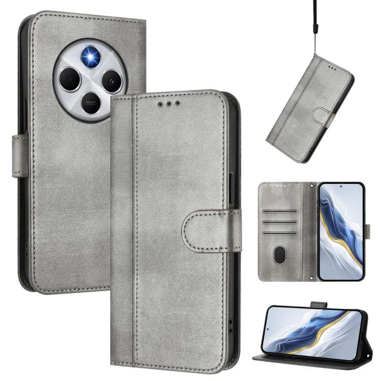 Line Splicing Buckle Retro Leather Phone Case, For Redmi 13x 4G / Xiaomi Poco M6 Plus, For Redmi A5 4G 171.7mm / Xiaomi Poco C71, For Redmi Note 14 4G 164.84mm, For Redmi Note 14 Pro 5G India / Note 14 Pro+, For Redmi Note 14 5G India                  ...