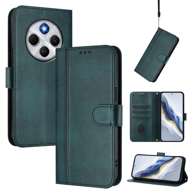 Line Splicing Buckle Retro Leather Phone Case, For Redmi 13x 4G / Xiaomi Poco M6 Plus, For Redmi A5 4G 171.7mm / Xiaomi Poco C71, For Redmi Note 14 4G 164.84mm, For Redmi Note 14 Pro 5G India / Note 14 Pro+, For Redmi Note 14 5G India                  ...