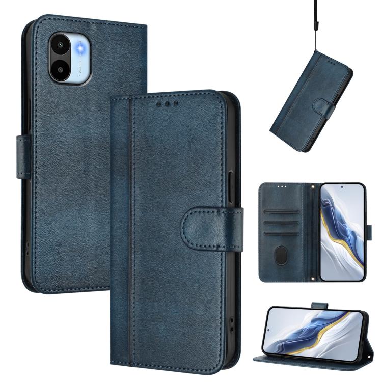 Line Splicing Buckle Retro Leather Phone Case, For Redmi Note 12 4G Global, For Redmi A1 4G / A2 4G, For Redmi Note 12 Pro+ 5G India, For Redmi Note 12 Pro Speed / Note 12 Pro 5G, For Redmi Note 12 5G India / Xiaomi Poco X5                             ...