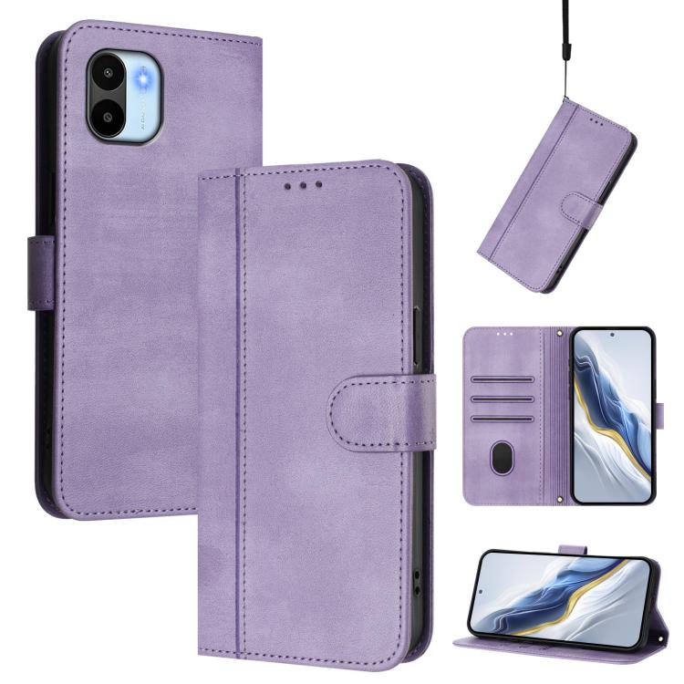 Line Splicing Buckle Retro Leather Phone Case, For Redmi Note 12 4G Global, For Redmi A1 4G / A2 4G, For Redmi Note 12 Pro+ 5G India, For Redmi Note 12 Pro Speed / Note 12 Pro 5G, For Redmi Note 12 5G India / Xiaomi Poco X5                             ...