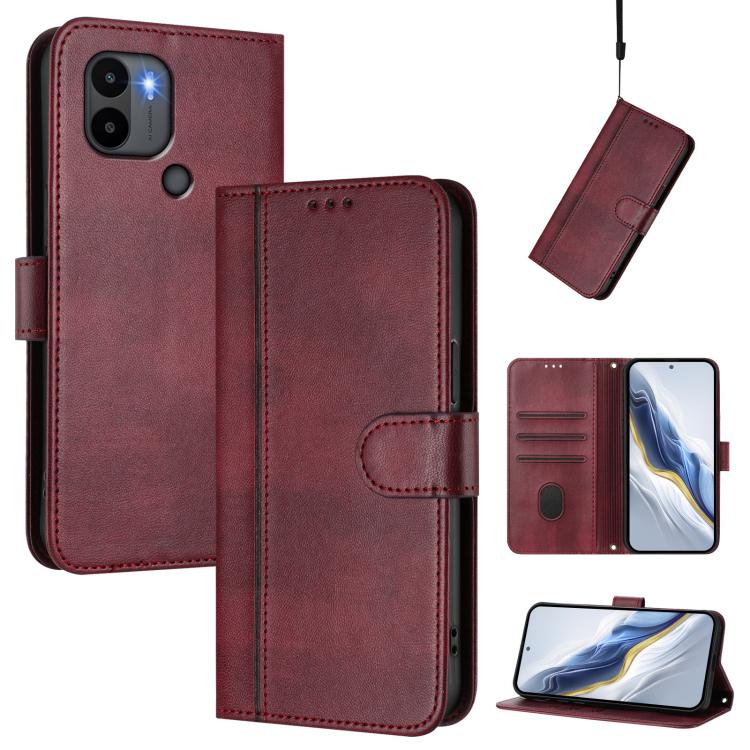 Line Splicing Buckle Retro Leather Phone Case, For Redmi Note 11T Pro+ / Note 12T Pro / K50i, For Redmi Note 12 Turbo 5G / Xiaomi Poco F5, For Redmi K60 / K60 Pro, For Redmi Note 11 4G / Note 11S 4G Global, For Redmi A1+ 4G / A2+                       ...