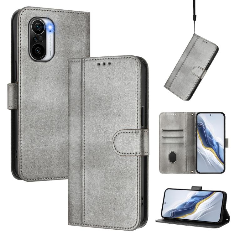 Line Splicing Buckle Retro Leather Phone Case, For Redmi 11A 4G Global, For Redmi Note 10 4G / Note 10S 4G, For Redmi Note 11S 5G / Xiaomi Poco M4 Pro 5G, For Redmi 10A / 9C, For Redmi 10 4G 2021 / 2022 Global, For Redmi K40 / K40 Pro