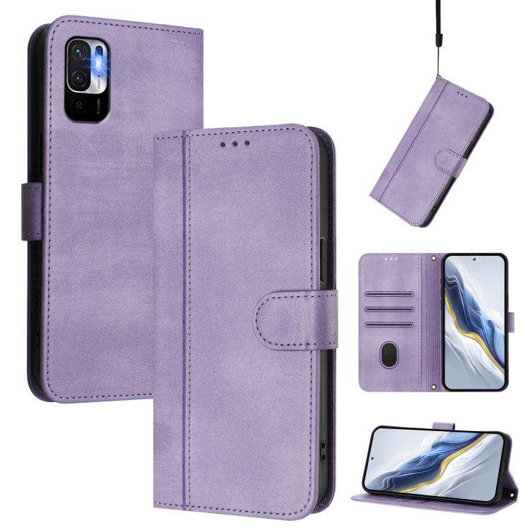 Line Splicing Buckle Retro Leather Phone Case, For Redmi Note 11 Pro+ 5G European, For Redmi Note 10 5G / Note 10T 5G, For Redmi Note 10 Pro 4G / Note 10 Pro Max
