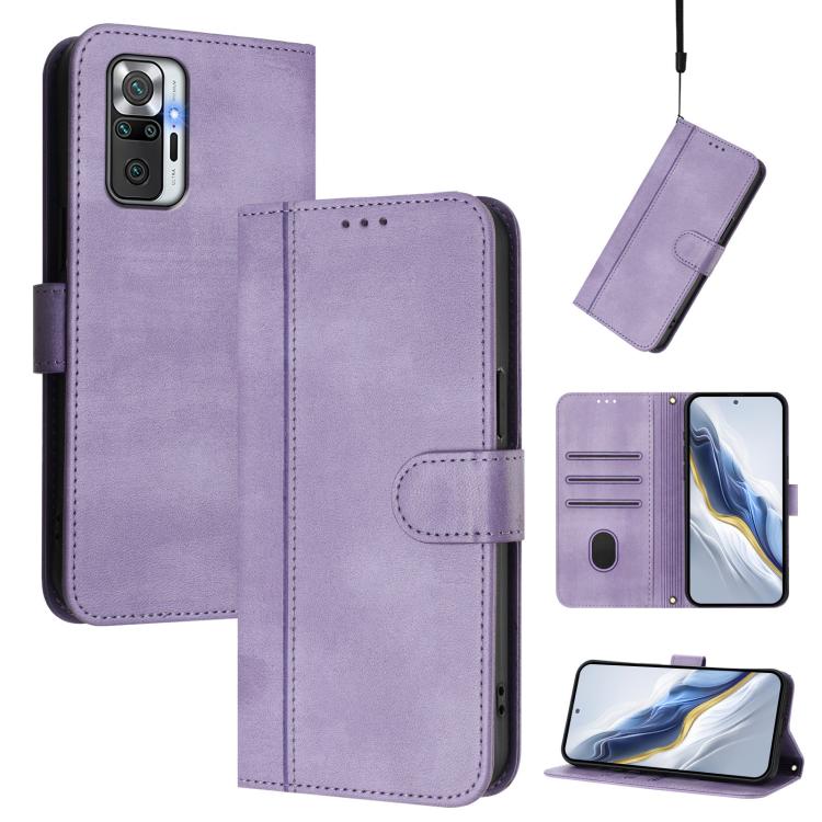 Line Splicing Buckle Retro Leather Phone Case, For Redmi Note 11 Pro+ 5G European, For Redmi Note 10 5G / Note 10T 5G, For Redmi Note 10 Pro 4G / Note 10 Pro Max