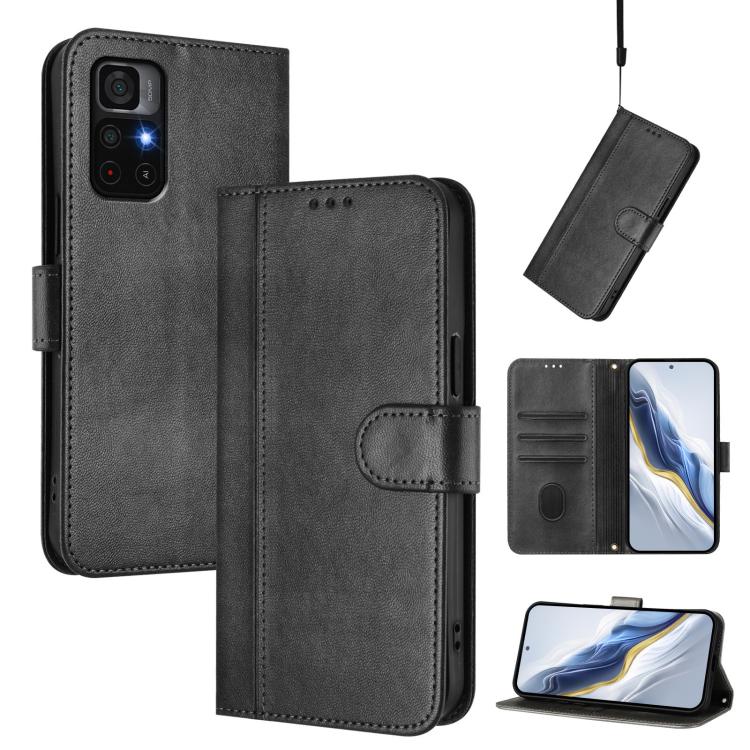 Line Splicing Buckle Retro Leather Phone Case, For Redmi 11A 4G Global, For Redmi Note 10 4G / Note 10S 4G, For Redmi Note 11S 5G / Xiaomi Poco M4 Pro 5G, For Redmi 10A / 9C, For Redmi 10 4G 2021 / 2022 Global, For Redmi K40 / K40 Pro