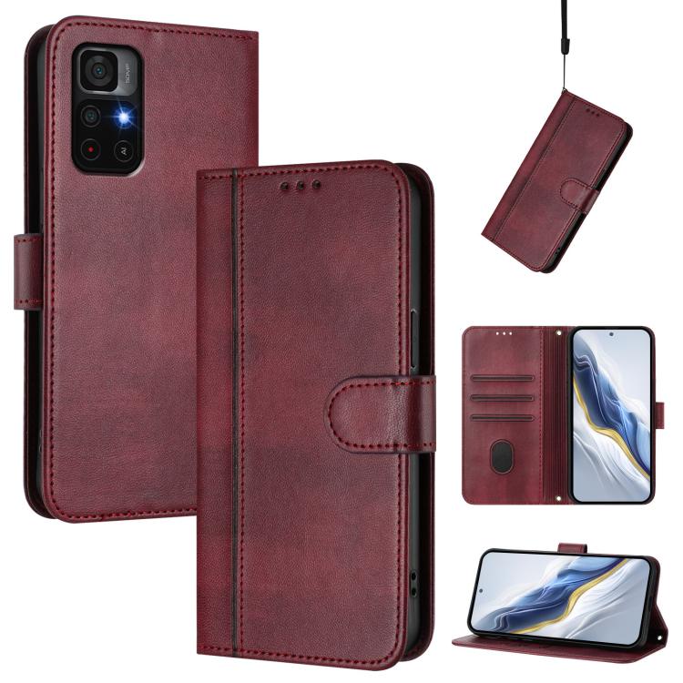 Line Splicing Buckle Retro Leather Phone Case, For Redmi 11A 4G Global, For Redmi Note 10 4G / Note 10S 4G, For Redmi Note 11S 5G / Xiaomi Poco M4 Pro 5G, For Redmi 10A / 9C, For Redmi 10 4G 2021 / 2022 Global, For Redmi K40 / K40 Pro