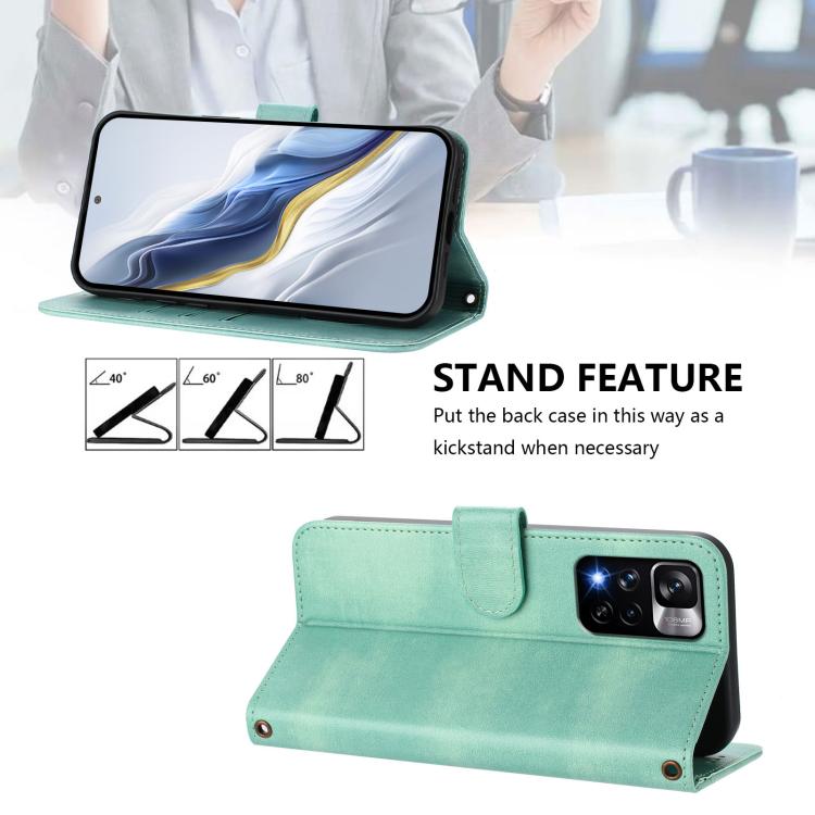 Line Splicing Buckle Retro Leather Phone Case, For Redmi Note 11 Pro+ 5G European, For Redmi Note 10 5G / Note 10T 5G, For Redmi Note 10 Pro 4G / Note 10 Pro Max