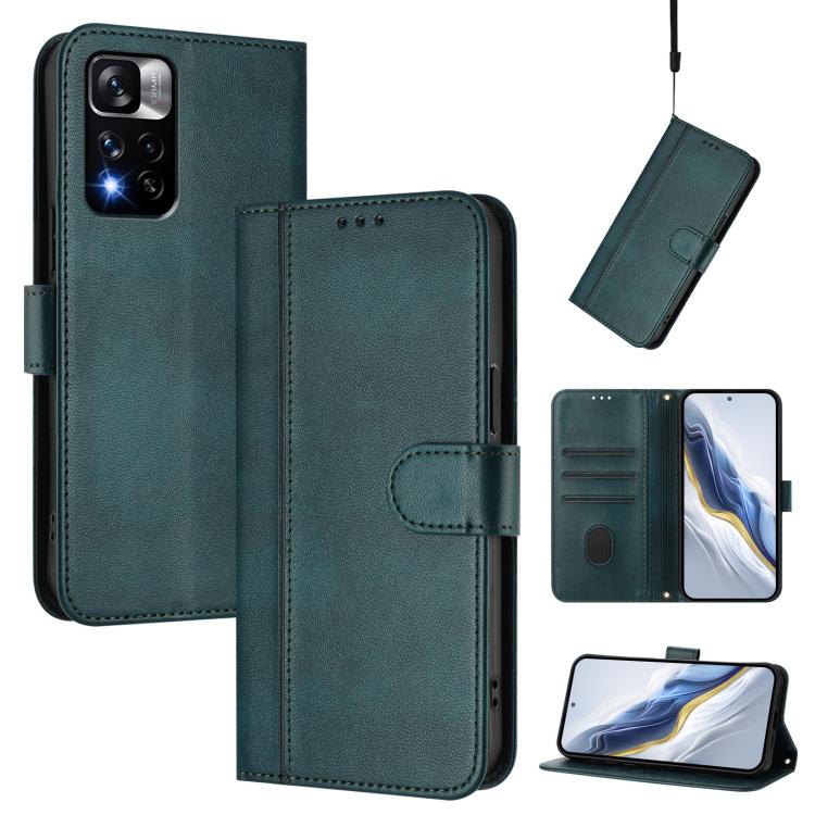 Line Splicing Buckle Retro Leather Phone Case, For Redmi Note 11 Pro+ 5G European, For Redmi Note 10 5G / Note 10T 5G, For Redmi Note 10 Pro 4G / Note 10 Pro Max