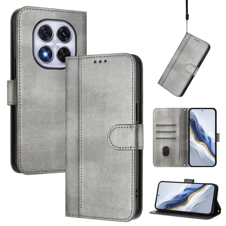 Line Splicing Buckle Retro Leather Phone Case, For Redmi Note 14 Pro 4G Global, For Redmi Note 14 4G 163.25mm, For Redmi K70 Ultra, For Redmi 13 5G / 4G Global, For Redmi A3 4G / A3x 4G, For Redmi Note 13 Pro 4G Global