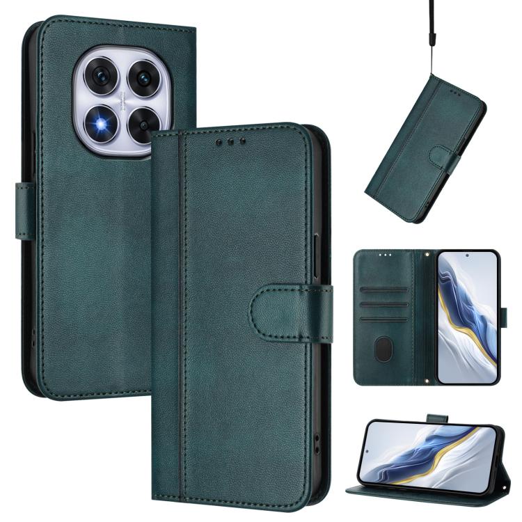 Line Splicing Buckle Retro Leather Phone Case, For Redmi Note 14 Pro 4G Global, For Redmi Note 14 4G 163.25mm, For Redmi K70 Ultra, For Redmi 13 5G / 4G Global, For Redmi A3 4G / A3x 4G, For Redmi Note 13 Pro 4G Global