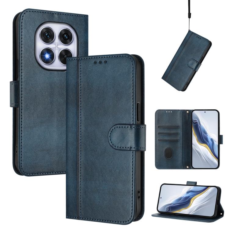 Line Splicing Buckle Retro Leather Phone Case, For Redmi Note 14 Pro 4G Global, For Redmi Note 14 4G 163.25mm, For Redmi K70 Ultra, For Redmi 13 5G / 4G Global, For Redmi A3 4G / A3x 4G, For Redmi Note 13 Pro 4G Global