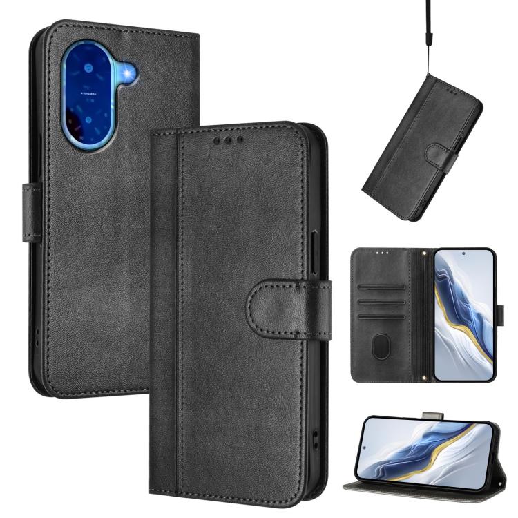 Line Splicing Buckle Retro Leather Phone Case, For Redmi 13x 4G / Xiaomi Poco M6 Plus, For Redmi A5 4G 171.7mm / Xiaomi Poco C71, For Redmi Note 14 4G 164.84mm, For Redmi Note 14 Pro 5G India / Note 14 Pro+, For Redmi Note 14 5G India                  ...