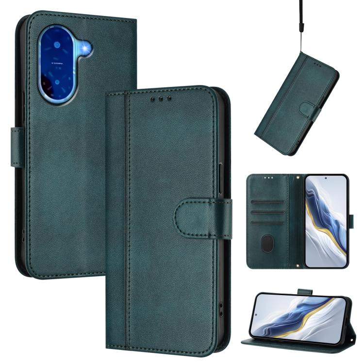 Line Splicing Buckle Retro Leather Phone Case, For Redmi 13x 4G / Xiaomi Poco M6 Plus, For Redmi A5 4G 171.7mm / Xiaomi Poco C71, For Redmi Note 14 4G 164.84mm, For Redmi Note 14 Pro 5G India / Note 14 Pro+, For Redmi Note 14 5G India                  ...