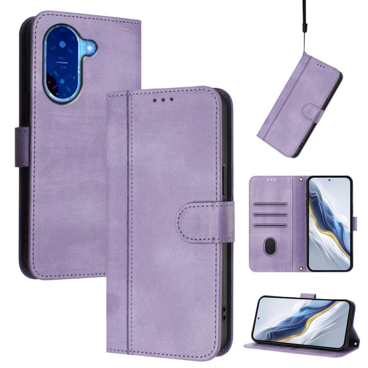 Line Splicing Buckle Retro Leather Phone Case, For Redmi 13x 4G / Xiaomi Poco M6 Plus, For Redmi A5 4G 171.7mm / Xiaomi Poco C71, For Redmi Note 14 4G 164.84mm, For Redmi Note 14 Pro 5G India / Note 14 Pro+, For Redmi Note 14 5G India                  ...