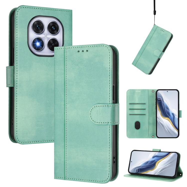 Line Splicing Buckle Retro Leather Phone Case, For Redmi 13x 4G / Xiaomi Poco M6 Plus, For Redmi A5 4G 171.7mm / Xiaomi Poco C71, For Redmi Note 14 4G 164.84mm, For Redmi Note 14 Pro 5G India / Note 14 Pro+, For Redmi Note 14 5G India                  ...