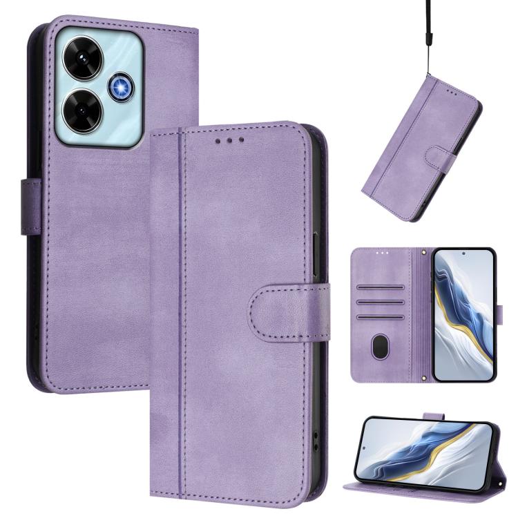 Line Splicing Buckle Retro Leather Phone Case, For Redmi 13x 4G / Xiaomi Poco M6 Plus, For Redmi A5 4G 171.7mm / Xiaomi Poco C71, For Redmi Note 14 4G 164.84mm, For Redmi Note 14 Pro 5G India / Note 14 Pro+, For Redmi Note 14 5G India                  ...