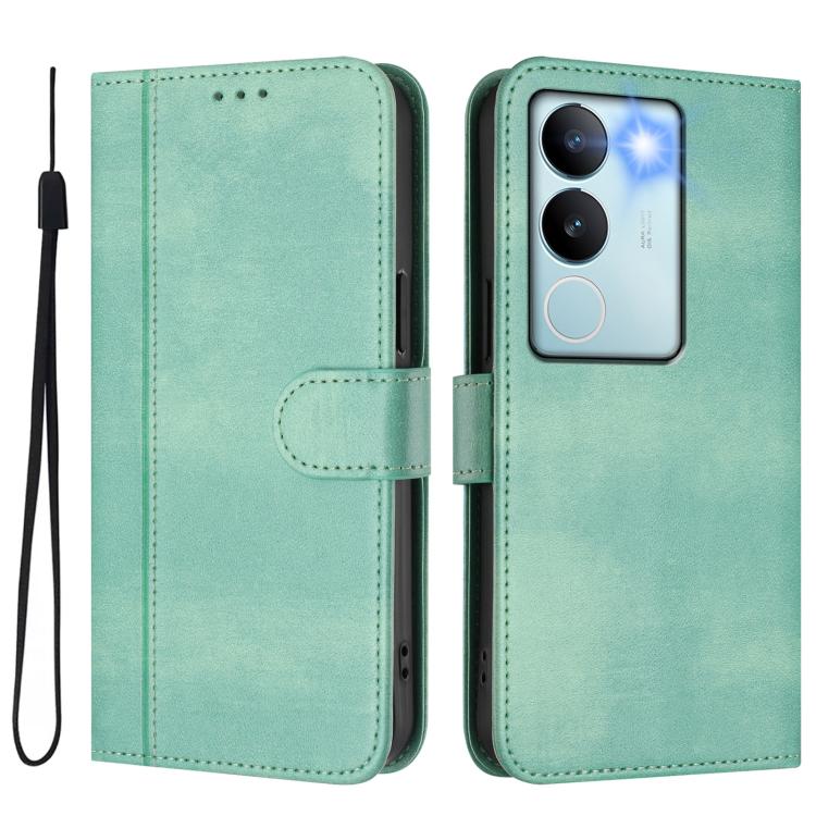 Line Splicing Buckle Retro Leather Phone Case, For vivo V29 5G Global / V29 Pro, For vivo Y17s 4G Global / Y17s 5G India, For vivo Y78+ 5G / Y78 Global / V29 Lite, For vivo Y100 5G / Y100A 5G India, For vivo Y02A 4G / Y02 4G / Y11 2023                 ...