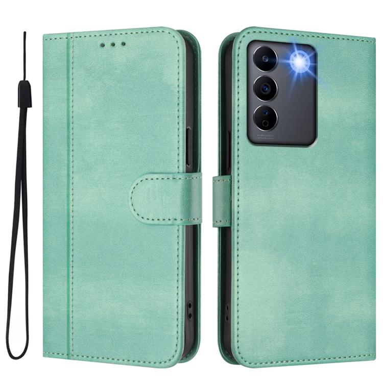 Line Splicing Buckle Retro Leather Phone Case, For vivo V27 5G / V27 Pro 5G Global, For vivo V27e 4G / T2 4G Global, For vivo Y72 5G / Y52 5G / iQOO Z3, For vivo Y35 4G / Y22s 4G / Y22 4G Global, For vivo Y55s 5G 2023 / Y30 5G                          ...