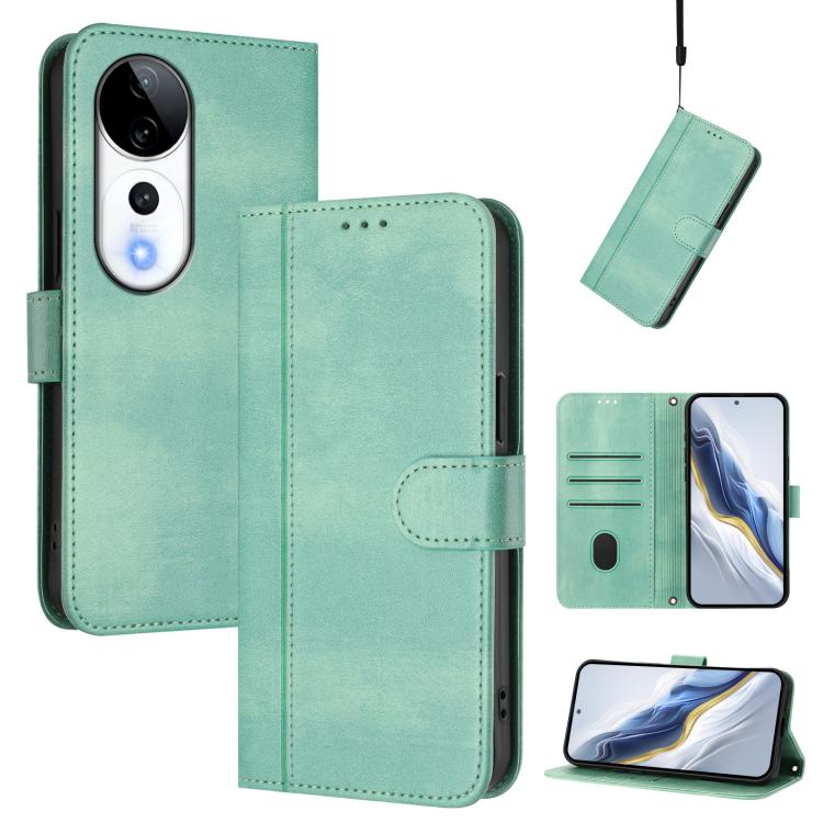 Line Splicing Buckle Retro Leather Phone Case, For vivo Y19s 4G Global, For vivo X200 Pro mini, For vivo Y100 5G IDN / T3 5G IDN, For vivo V40e 5G India / iQOO Z9s 5G, For vivo V40 5G / V40 Pro 5G Global, For vivo iQOO Z9s Pro 5G / T3 Pro 5G India