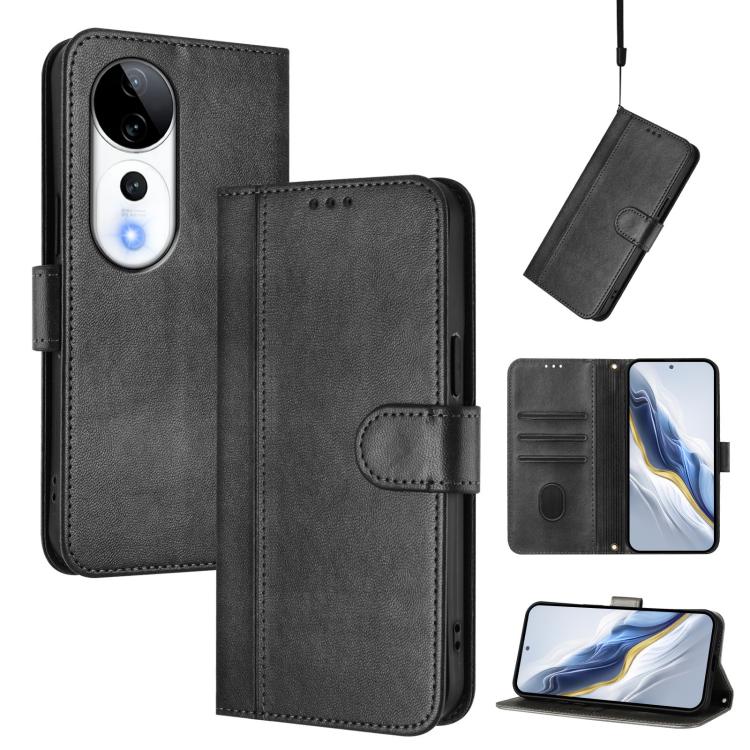 Line Splicing Buckle Retro Leather Phone Case, For vivo Y19s 4G Global, For vivo X200 Pro mini, For vivo Y100 5G IDN / T3 5G IDN, For vivo V40e 5G India / iQOO Z9s 5G, For vivo V40 5G / V40 Pro 5G Global, For vivo iQOO Z9s Pro 5G / T3 Pro 5G India
