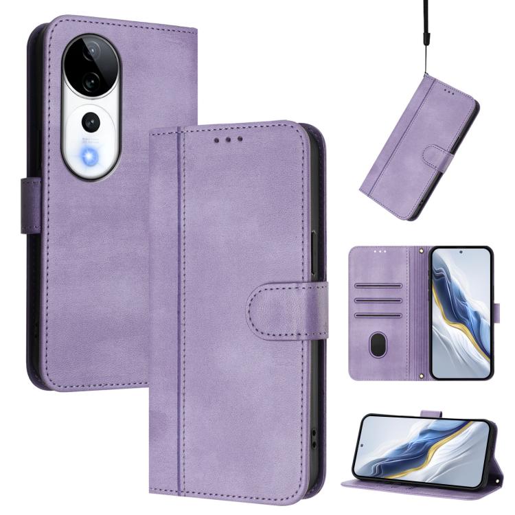 Line Splicing Buckle Retro Leather Phone Case, For vivo Y19s 4G Global, For vivo X200 Pro mini, For vivo Y100 5G IDN / T3 5G IDN, For vivo V40e 5G India / iQOO Z9s 5G, For vivo V40 5G / V40 Pro 5G Global, For vivo iQOO Z9s Pro 5G / T3 Pro 5G India