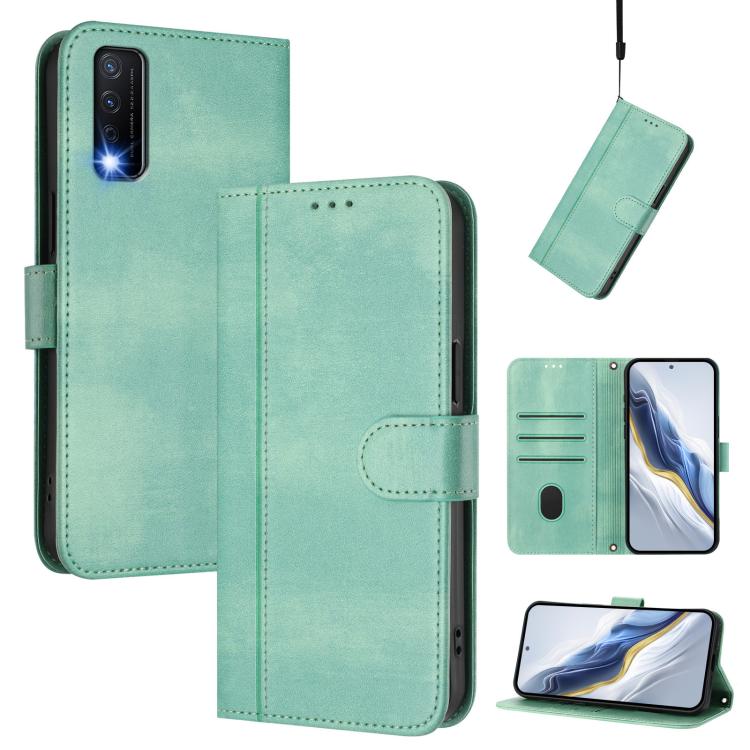 Line Splicing Buckle Retro Leather Phone Case, For vivo iQOO Z9x, For vivo Y20 / Y20i / Y20s / Y11s / Y12s, For vivo iQOO Z9 5G / iQOO Z9 Turbo 5G, For vivo V30 5G / V30 Pro 5G Global, For vivo V29e 5G / V30 Lite 5G Global                              ...