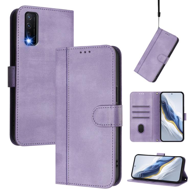 Line Splicing Buckle Retro Leather Phone Case, For vivo iQOO Z9x, For vivo Y20 / Y20i / Y20s / Y11s / Y12s, For vivo iQOO Z9 5G / iQOO Z9 Turbo 5G, For vivo V30 5G / V30 Pro 5G Global, For vivo V29e 5G / V30 Lite 5G Global                              ...