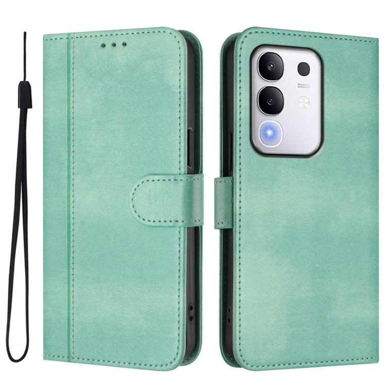 Line Splicing Buckle Retro Leather Phone Case, For vivo Y29 4G Global, For vivo V50 5G Global, For vivo S20 5G, For vivo S20 Pro 5G, For vivo V40 Lite 5G IDN / Y300 5G Global, For vivo V40 Lite 4G IDN / Y300 5G IDN