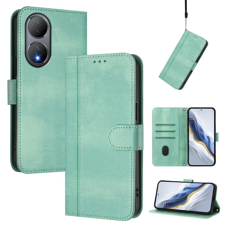 Line Splicing Buckle Retro Leather Phone Case, For vivo V29 5G Global / V29 Pro, For vivo Y17s 4G Global / Y17s 5G India, For vivo Y78+ 5G / Y78 Global / V29 Lite, For vivo Y100 5G / Y100A 5G India, For vivo Y02A 4G / Y02 4G / Y11 2023                 ...