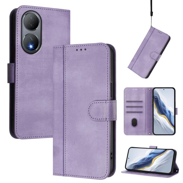 Line Splicing Buckle Retro Leather Phone Case, For vivo V29 5G Global / V29 Pro, For vivo Y17s 4G Global / Y17s 5G India, For vivo Y78+ 5G / Y78 Global / V29 Lite, For vivo Y100 5G / Y100A 5G India, For vivo Y02A 4G / Y02 4G / Y11 2023                 ...