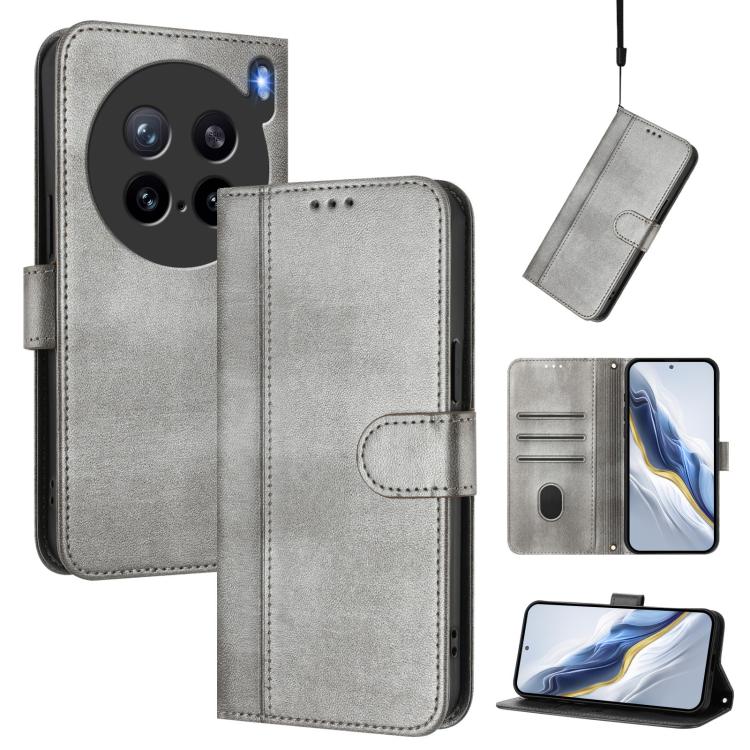 Line Splicing Buckle Retro Leather Phone Case, For vivo S30 Pro mini, For vivo S30, For vivo X200s 5G, For vivo Y39 5G Global, For vivo V50 Lite 5G Global / V40 Lite 4G, For vivo Y04 4G Global / Y29s 5G