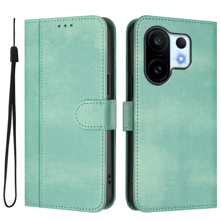 Line Splicing Buckle Retro Leather Phone Case, For vivo S30 Pro mini, For vivo S30, For vivo X200s 5G, For vivo Y39 5G Global, For vivo V50 Lite 5G Global / V40 Lite 4G, For vivo Y04 4G Global / Y29s 5G