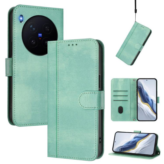 Line Splicing Buckle Retro Leather Phone Case, For vivo X300 5G, For vivo Y31 5G Global, For vivo V60 Lite 5G Global, For vivo Y400 5G Global, For vivo Y400 4G, For vivo V60 5G Global