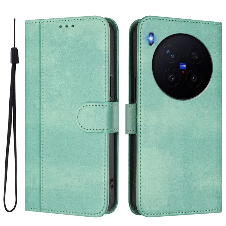 Line Splicing Buckle Retro Leather Phone Case, For vivo X300 5G, For vivo Y31 5G Global, For vivo V60 Lite 5G Global, For vivo Y400 5G Global, For vivo Y400 4G, For vivo V60 5G Global