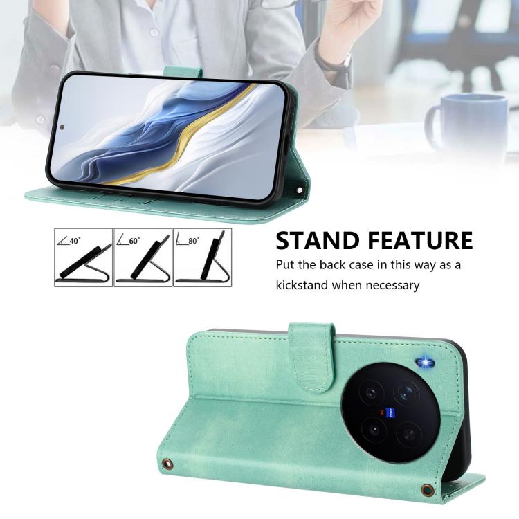 Line Splicing Buckle Retro Leather Phone Case, For vivo X300 5G, For vivo Y31 5G Global, For vivo V60 Lite 5G Global, For vivo Y400 5G Global, For vivo Y400 4G, For vivo V60 5G Global