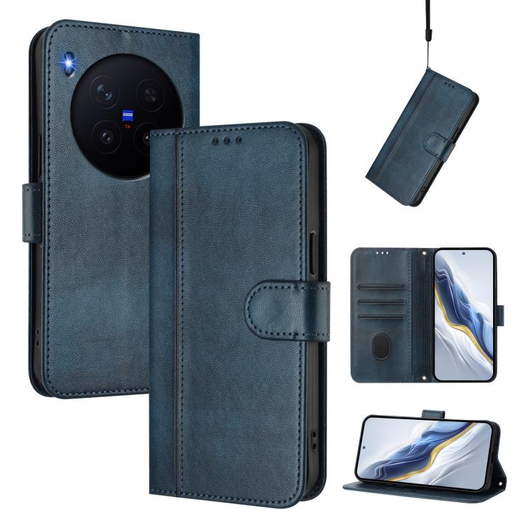 Line Splicing Buckle Retro Leather Phone Case, For vivo X300 5G, For vivo Y31 5G Global, For vivo V60 Lite 5G Global, For vivo Y400 5G Global, For vivo Y400 4G, For vivo V60 5G Global