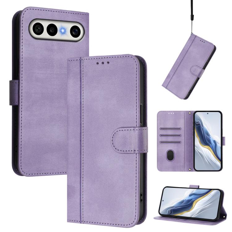 Line Splicing Buckle Retro Leather Phone Case, For vivo X300 FE / S50 Pro mini 5G, For vivo X300s, For vivo Y21 5G 2026 / Y05 4G, For vivo V70 FE 5G, For vivo X300 Ultra, For vivo X300 Pro 5G