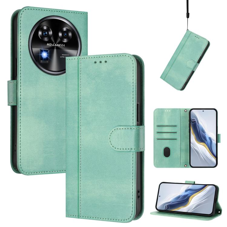 Line Splicing Buckle Retro Leather Phone Case, For Oukitel C59 / C59 Pro, For Oukitel C58 / C58 Pro, For Oukitel C57S / C57 Pro / Blu J12, For Oukitel C53, For Oukitel C50, For Oukitel C37