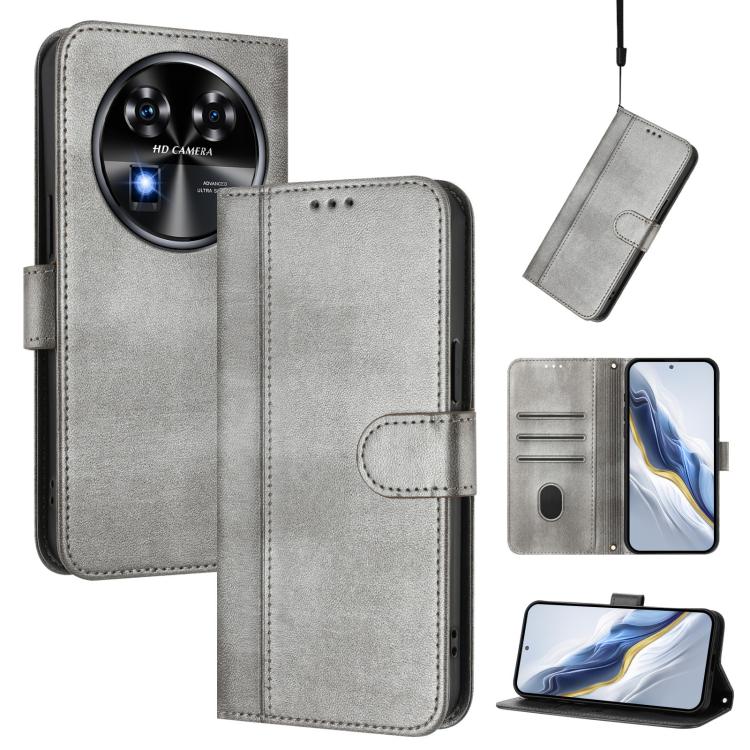 Line Splicing Buckle Retro Leather Phone Case, For Oukitel C59 / C59 Pro, For Oukitel C58 / C58 Pro, For Oukitel C57S / C57 Pro / Blu J12, For Oukitel C53, For Oukitel C50, For Oukitel C37