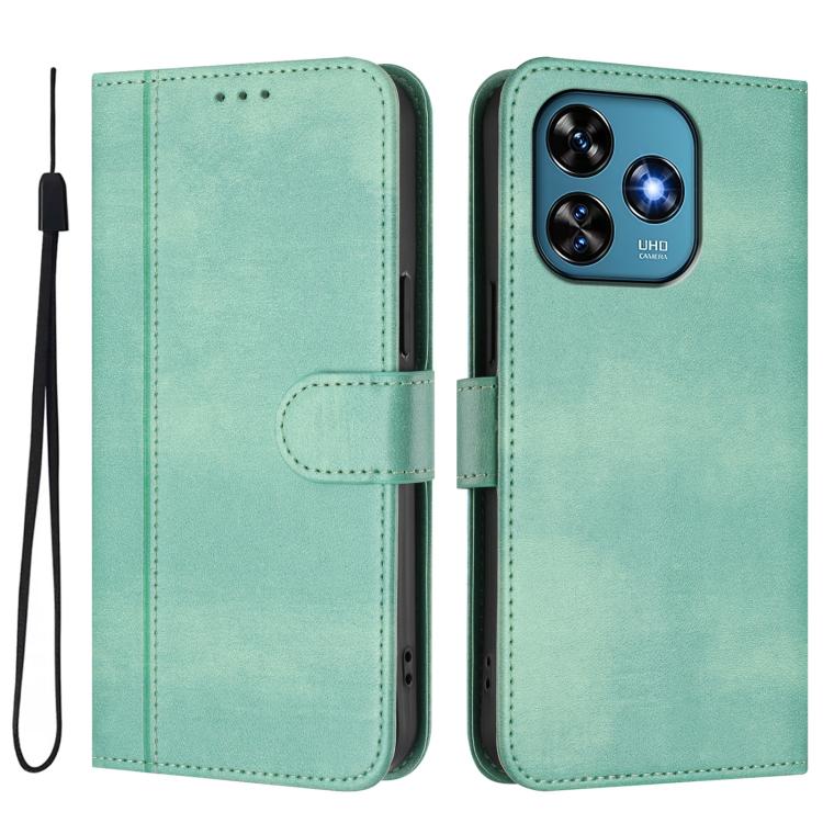 Line Splicing Buckle Retro Leather Phone Case, For Oukitel C51, For Oukitel C38, For Oukitel C35, For Oukitel C33