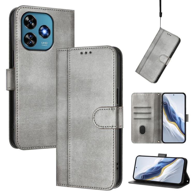 Line Splicing Buckle Retro Leather Phone Case, For Oukitel C51, For Oukitel C38, For Oukitel C35, For Oukitel C33