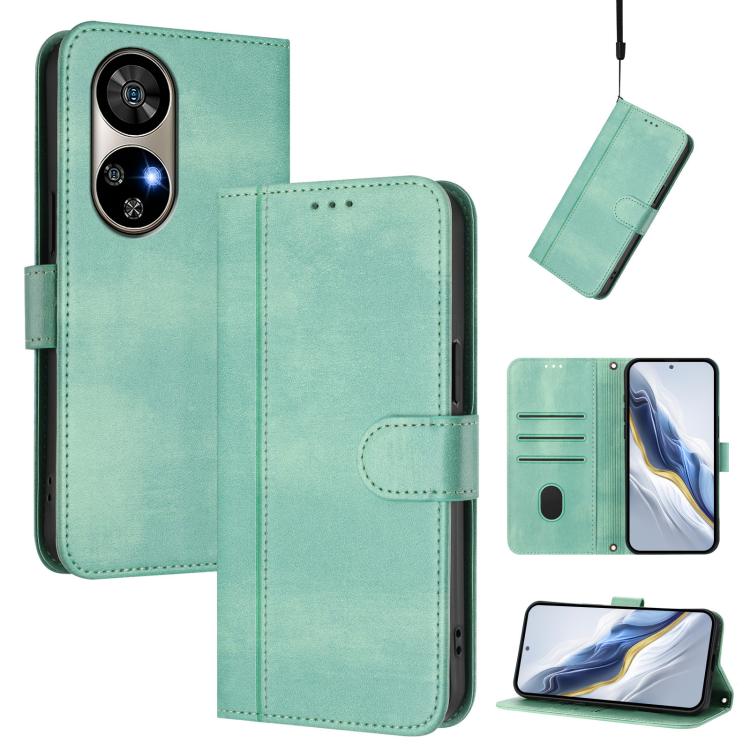 Line Splicing Buckle Retro Leather Phone Case, For Ulefone Note 21, For Ulefone Note 17 Pro, For Ulefone Note 18 Ultra / 18 Pro, For Ulefone Note 20 Pro, For Ulefone Note 19, For Ulefone Note 16 Pro